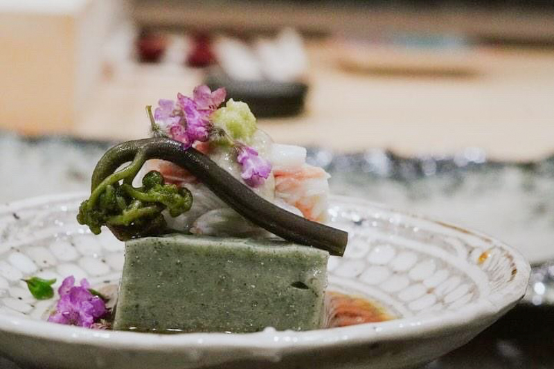 自家製よもぎ豆腐