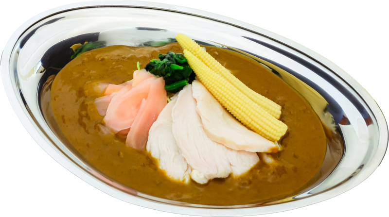 石川県金沢市のチャンピオンカレーの冷やしカレー