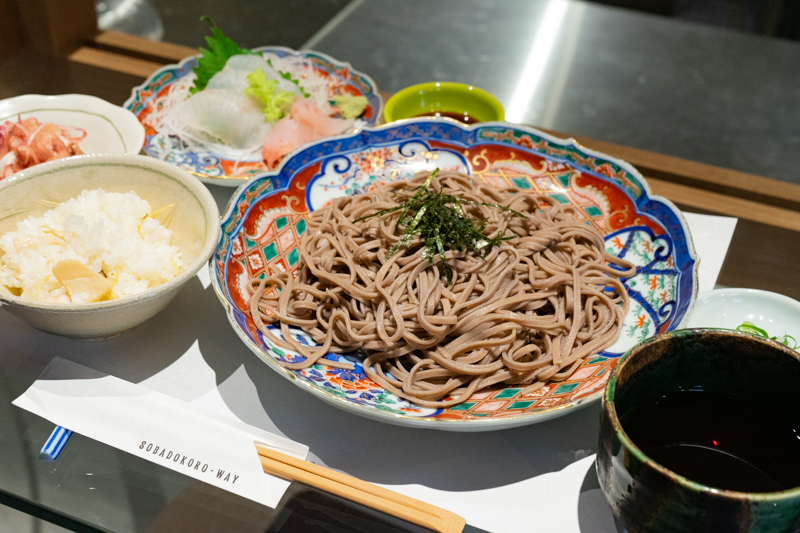 石川県金沢市にある蕎麦屋そば処WAYのおそば膳