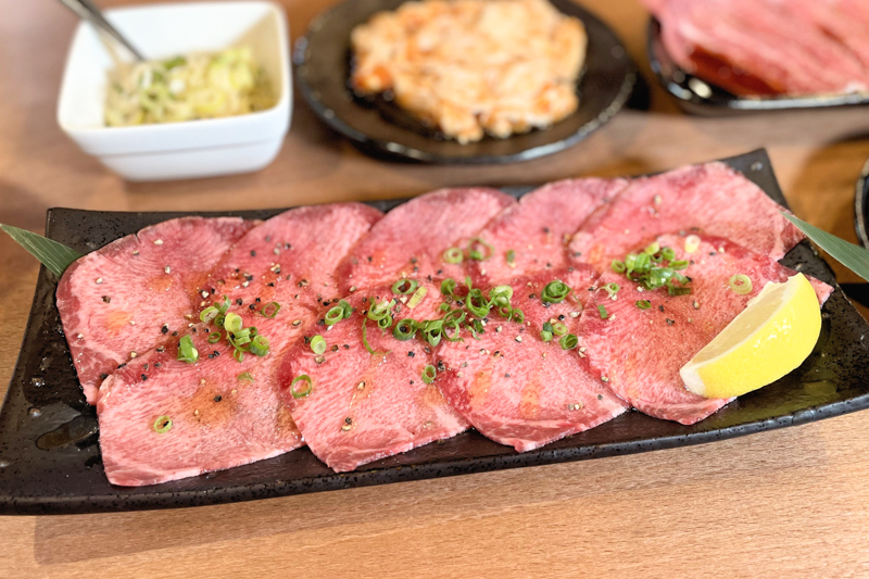 野々市市新庄の焼肉てん.のネギ塩タン