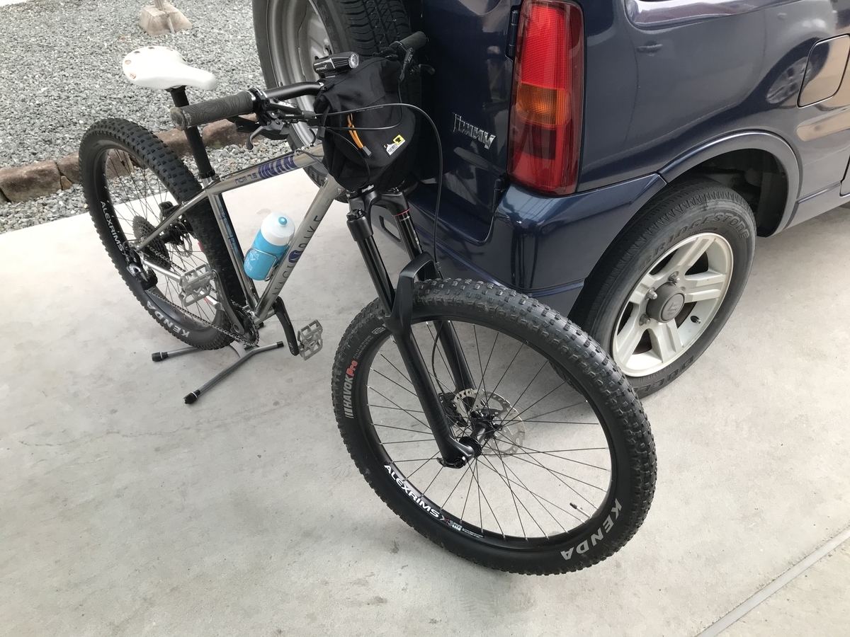 オフロードサイクリング｡NAGI BIKE NCM7.5 で大谷山～利鎌山城址 