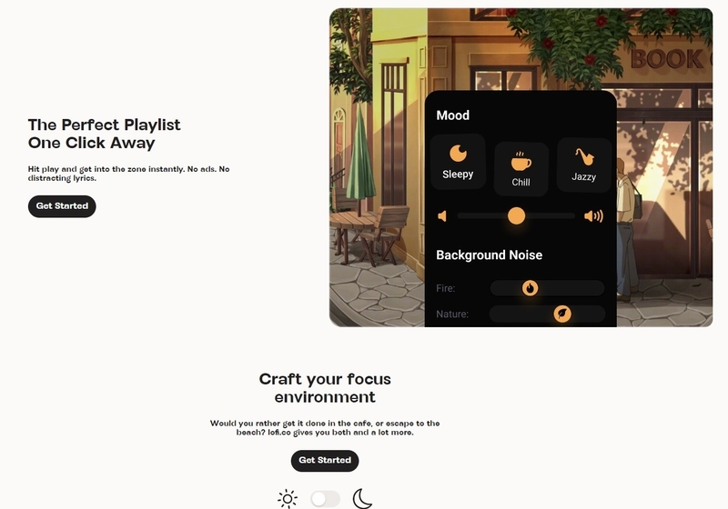 静かな作業用bgmを自動再生で流せるウェブサイト Lofi Co 環境音も追加できるよ ローファイ ミュージック それ 面白いアイテムですね
