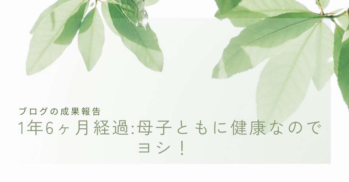 1年と半年のブログ成果報告記事タイトル画像