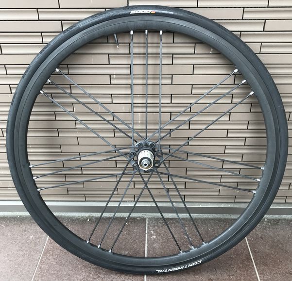 シャマル ミレの黒リム補修 - ロードバイクでチャリチャリやってます