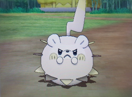 仲間呼びで色違いトゲデマルゲットです あずの道具箱