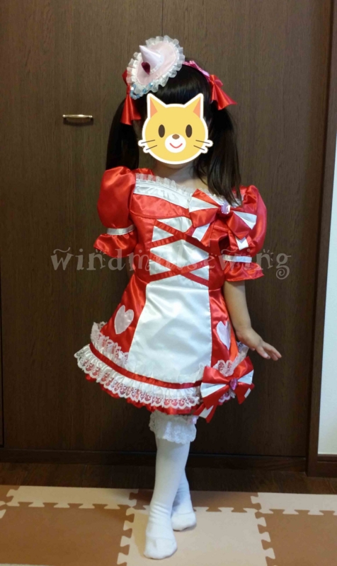 手作り 魔法使いプリキュア キュアミラクル ルビー コスプレ衣装 イクメンパパの裁縫日記