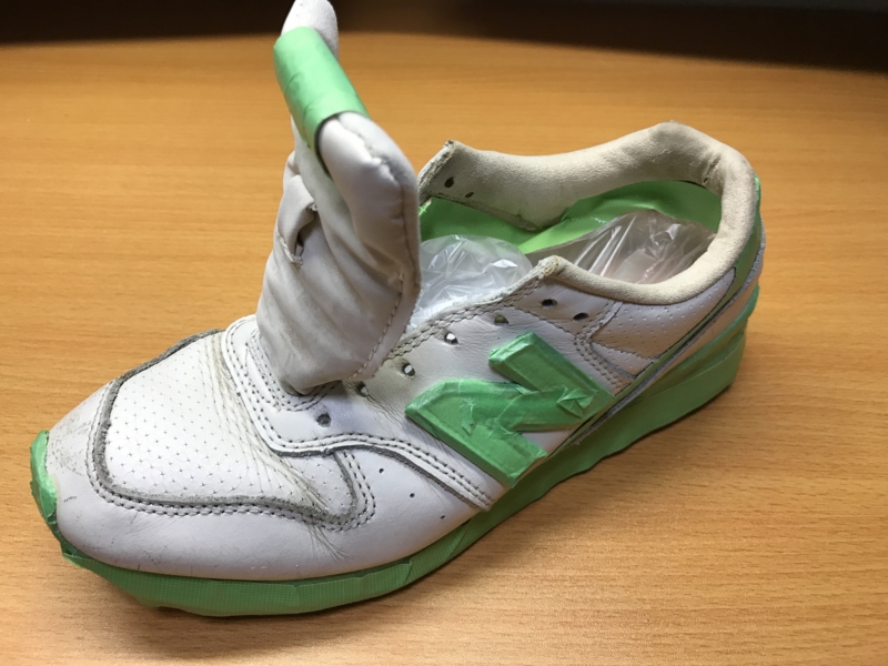 リメイク スニーカー 染めqで染めました ニューバランス 996 イクメンパパの裁縫日記