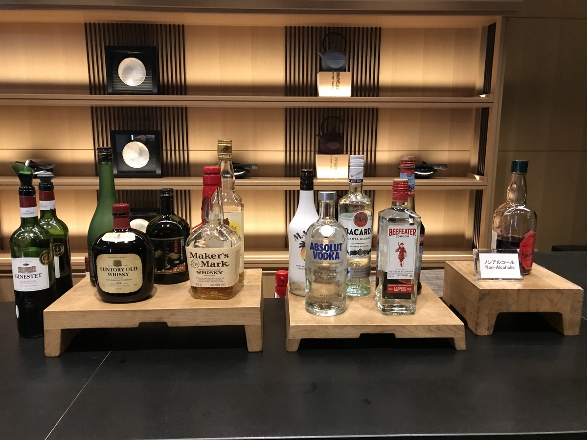 ザ・プリンスさくらタワー東京 エグゼクティブラウンジ・カクテルタイム バーカウンター（Marriott & Go）