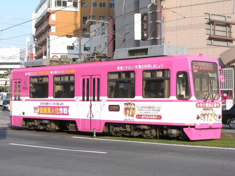 鹿児島市交通局 側面幕（西鹿児島駅表記）（鹿児島市交通局 側面