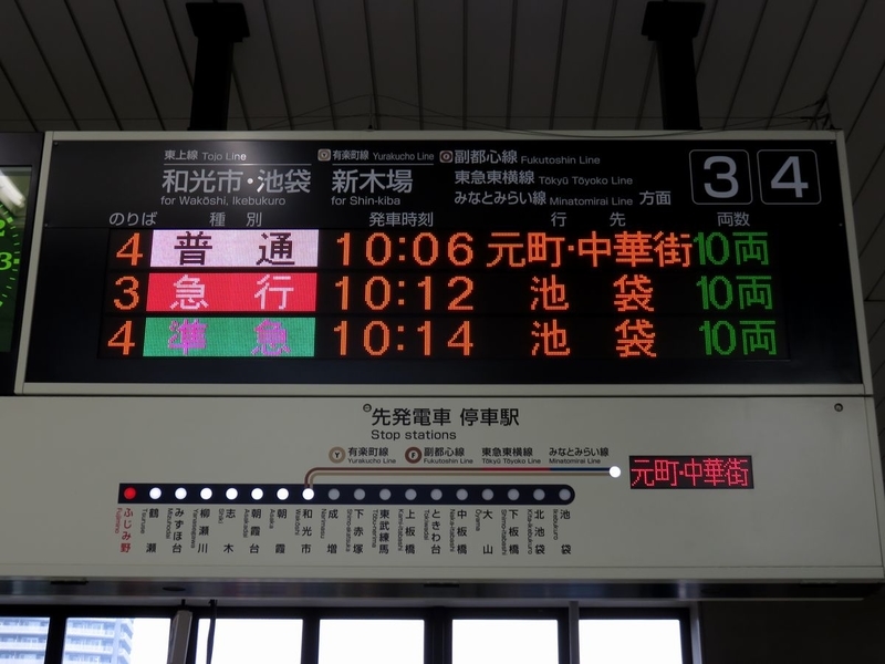 東武東上線 ふじみ野駅 - 海峡を越えた先には
