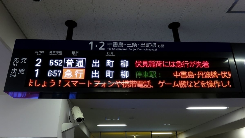 京阪本線 淀駅 - 海峡を越えた先には