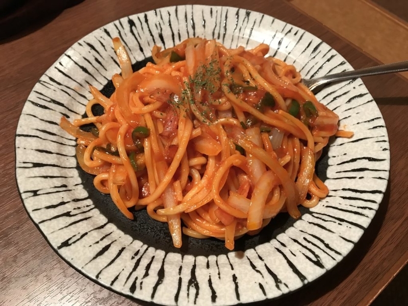 つぼ八の昔ながらのナポリタン