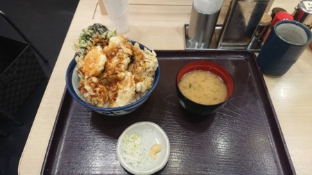 2017/6/29 夜 豚角煮天丼@天丼てんや