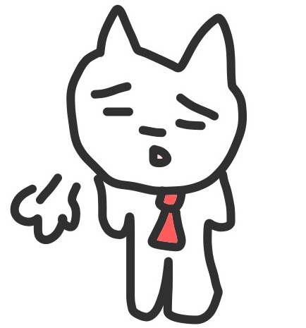 ネクタイをした猫