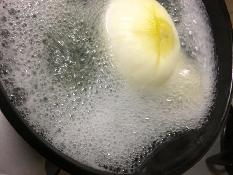 ばかもりだし タマネギ入れる.
