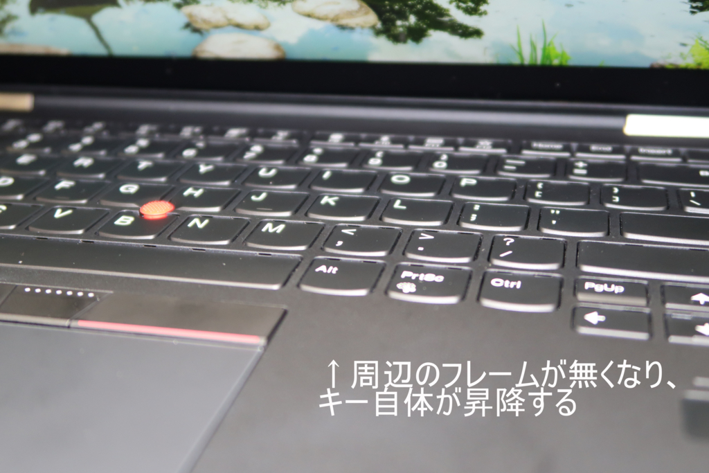 X1 Yoga(2017)のキーボード