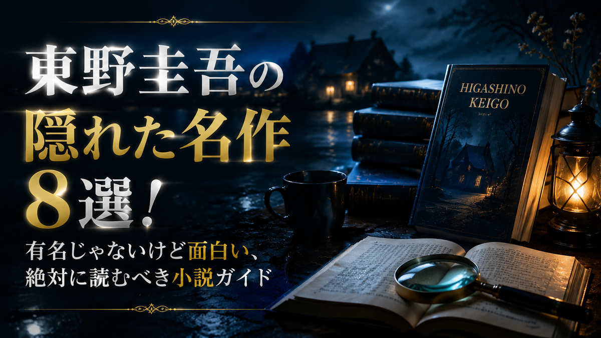 東野圭吾の隠れた名作8選！有名じゃないけど面白い、絶対に読むべき