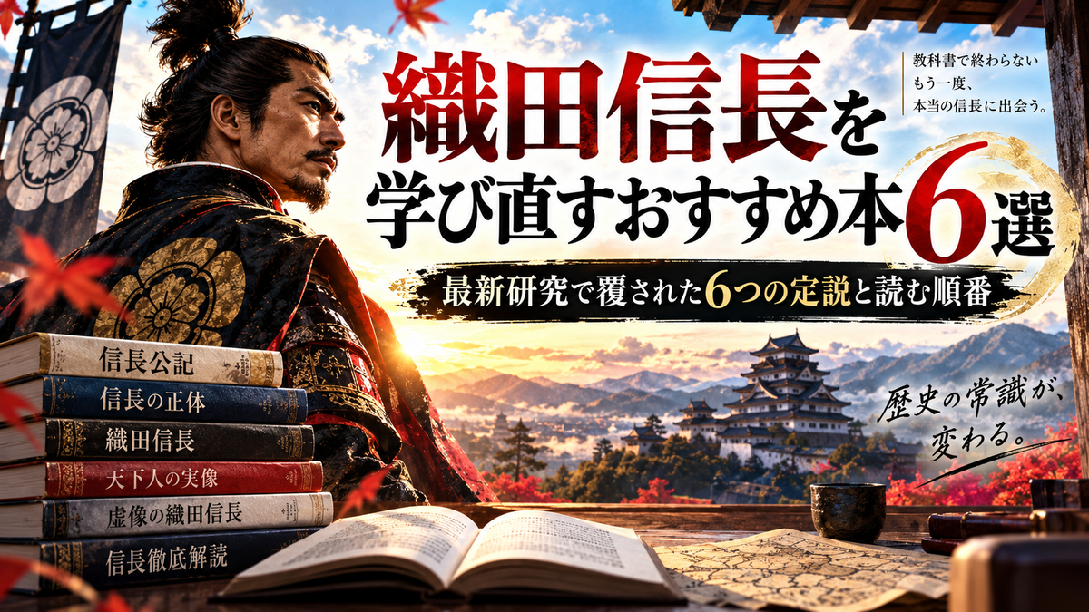 織田信長を学び直すおすすめ本6選｜最新研究で覆された6つの定説と読む