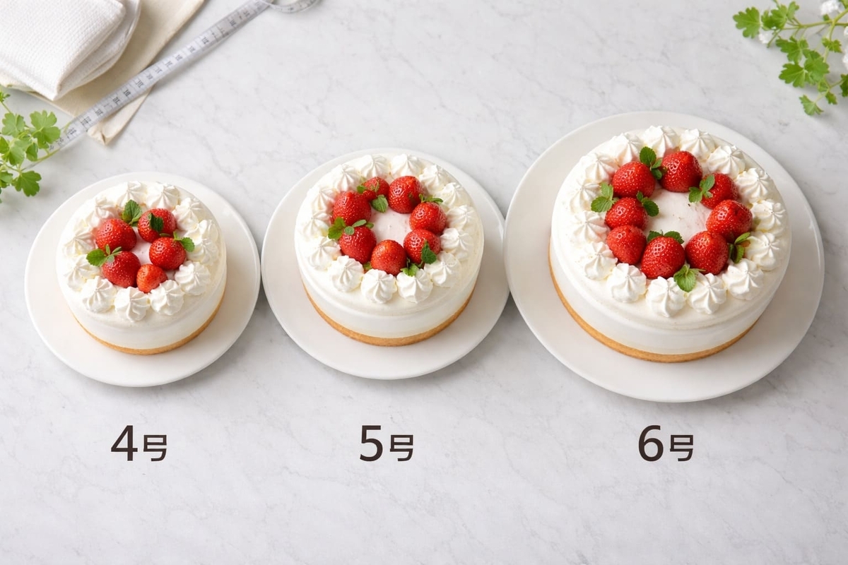 6 号 ケーキ サイズ