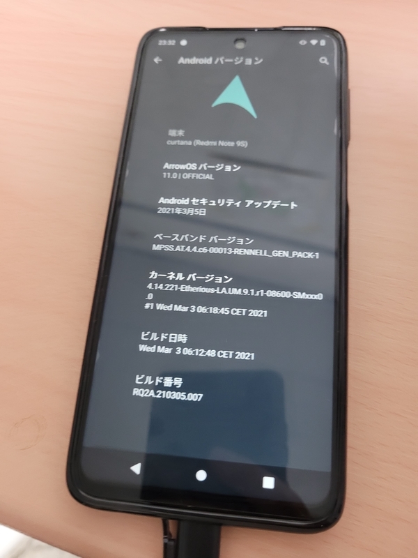 ANDROID - xiaomi redmi note 9s カスタムROM MIUIカメラ標準搭載】Redmi note 9s向けカスタムROM ArrowOS