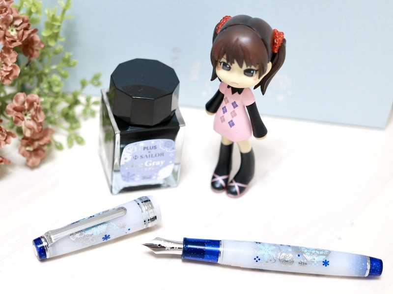 アンコーラ限定 セーラー万年筆 MF 初雪 未使用品】雪華 セーラー