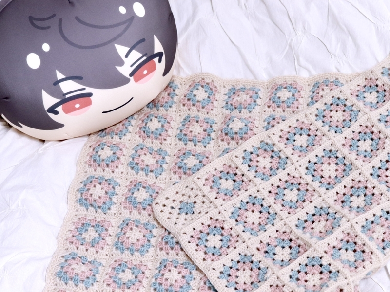 価格変更(129)グラニースクエア☆ブランケット☆ピンク☆125×155☆ 0_0b3f080cb5051901d1a561ed9f0b