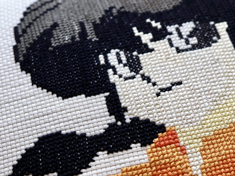 35年前に作ったクロスステッチクッションを今も使っている話【らんま1