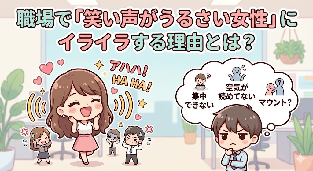 笑い声が大きい女性の特徴と改善法|職場で嫌われないための印象コントロール術 - 思索のかけら