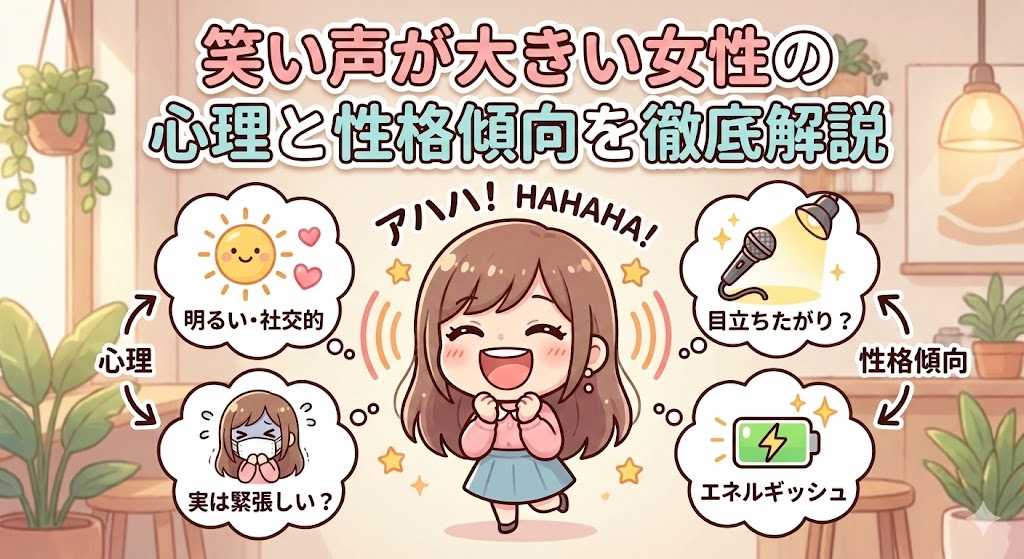 笑い声が大きい女性の特徴と改善法|職場で嫌われないための印象コントロール術 - 思索のかけら
