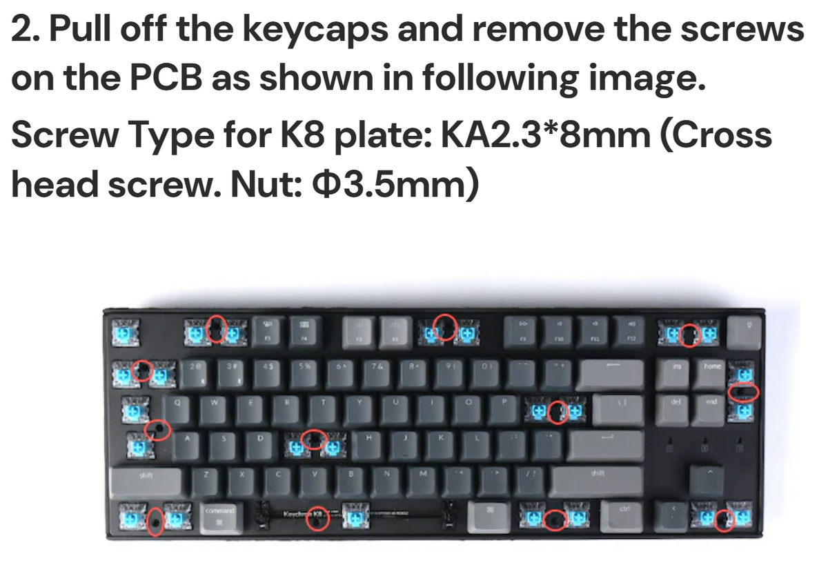 Keychron K8 （日本語配列）を分解し そして壊す - xcr4k's blog