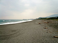 白桑安の海岸
