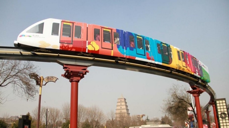 個別「西安大雁塔モノレール(西安江曲観光ライトレール)」の写真、画像 xiaojun's fotolife