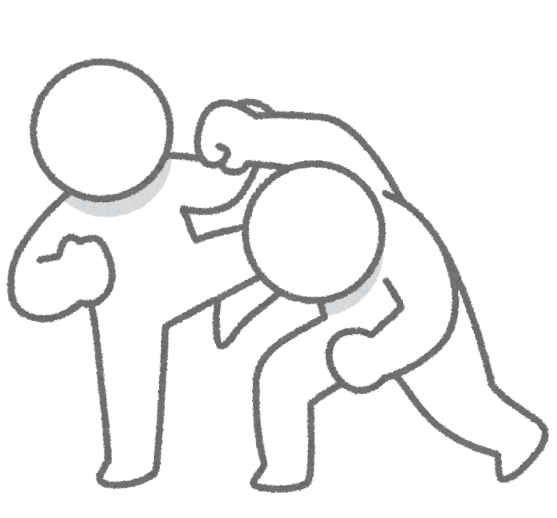 戦う棒人間のイラスト