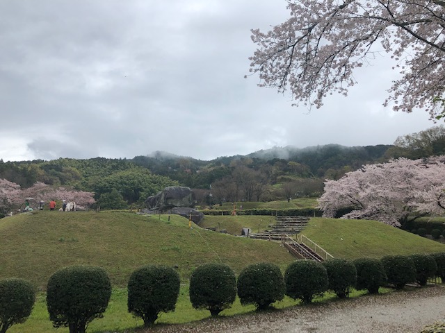 春の石舞台古墳