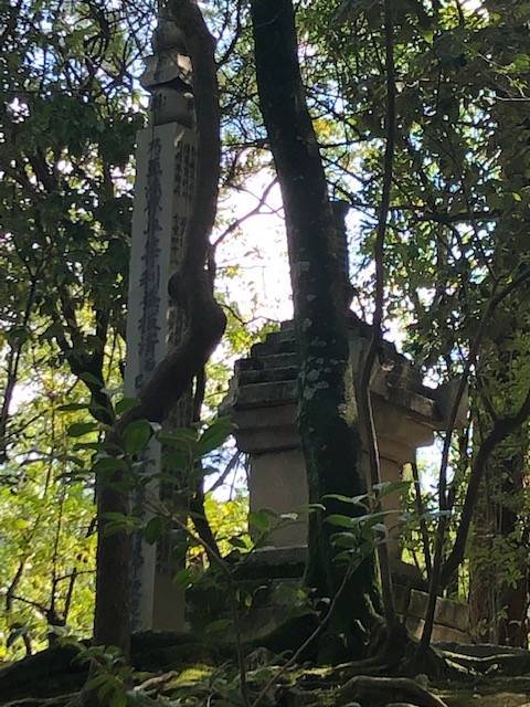 鑑真和上御廟の頂上の塔 唐招提寺