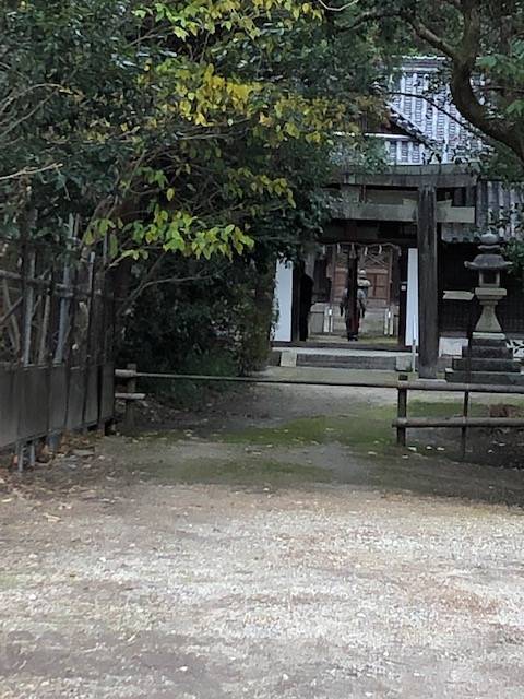 唐招提寺からみた水鏡天神社 唐招提寺