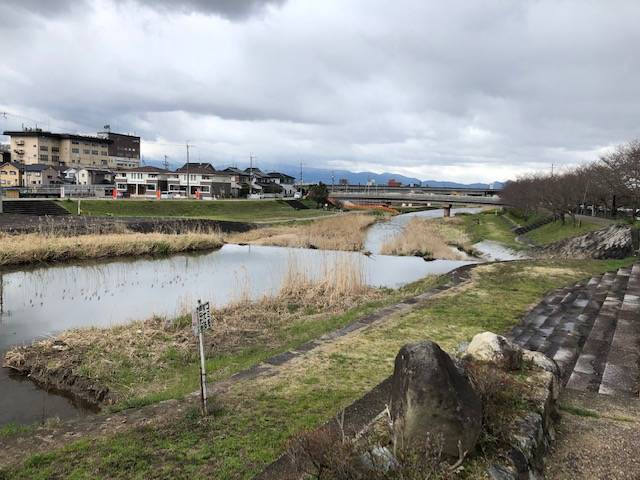 大和川西側 金屋河川敷公園