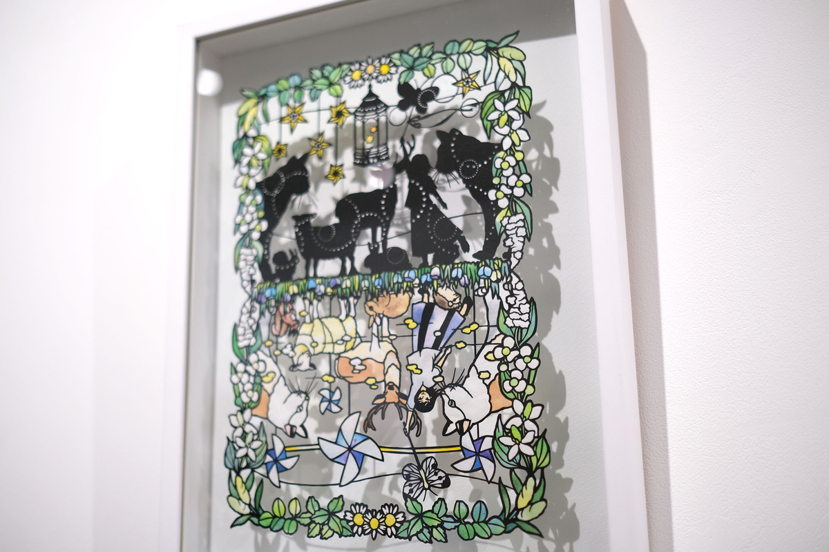 大橋忍 切り絵作品展 - 影をめぐり ほとりを渡る」（上野・ROUTE