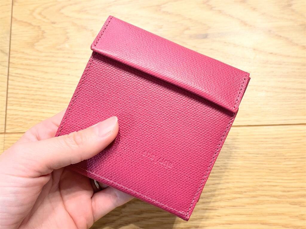 【中古】アブラサス 薄い財布 ネイビー×ピンク abrAsus - アブラサス/abrAsus 薄い財布 ネイビー／ピンクの通販