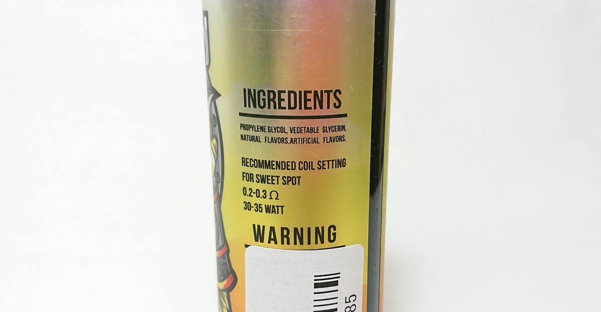 f:id:xxxl98yenxxx:20191110120552j:plain 20191110120552 - 【甘酸っぱいレモンフレーバー】Bandito Juice (バンディット) 	REMON (レモン)をレビュー!