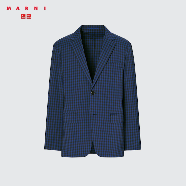 極美品　ユニクロ　MARNI セットアップ　ネイビー UNIQLO(ユニクロ) / マルニ/セットアップ/XL/ポリエステル/NVY
