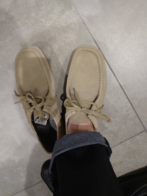 GU（ジーユー）リアルレザーモカシンシューズ】ほぼほぼ