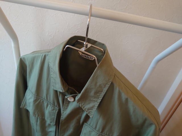 AURALEE（オーラリー）フィンクスコットンファティーグジャケットに