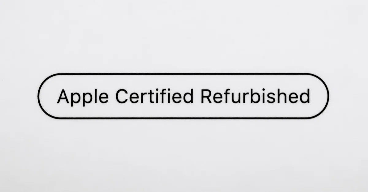 Apple Certified Refurbished