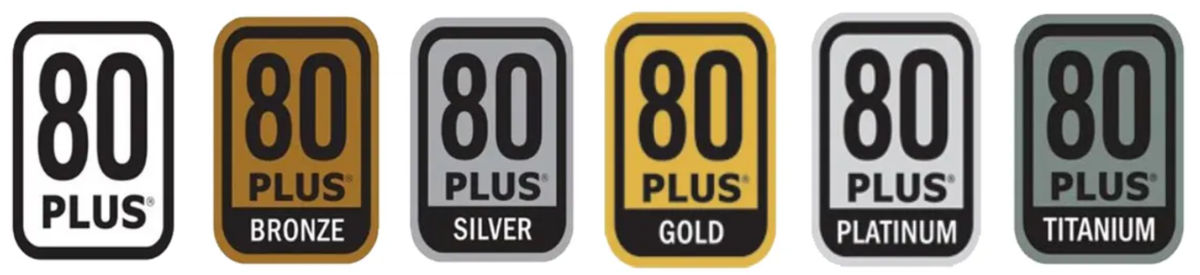 80Plus認証マークの一覧