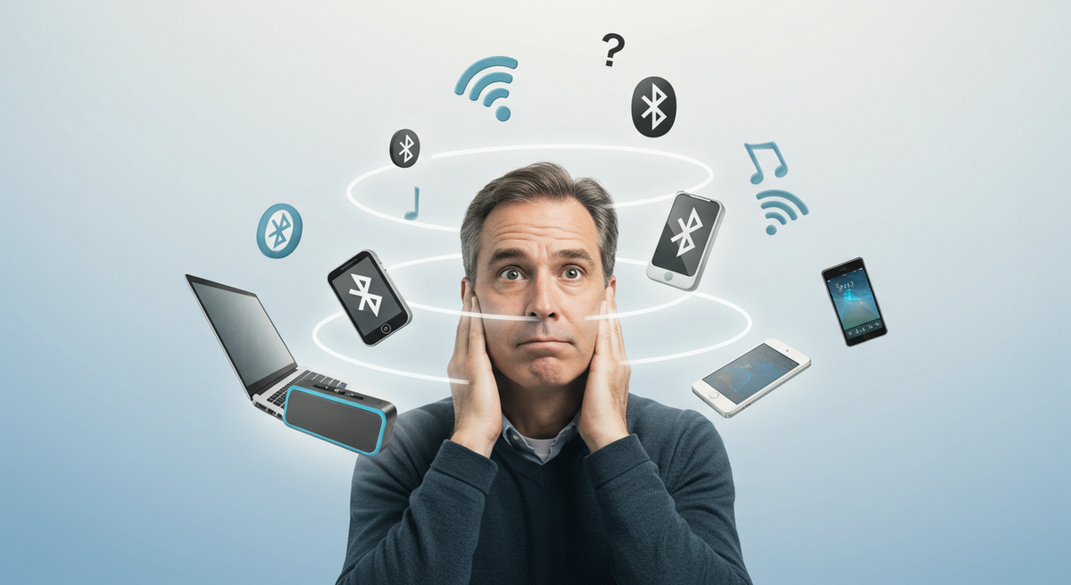 Bluetoothデバイスに困惑している人