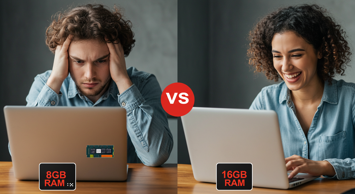 8GB RAMのPCにイライラする人と16GB RAMのPCを快適に使う人