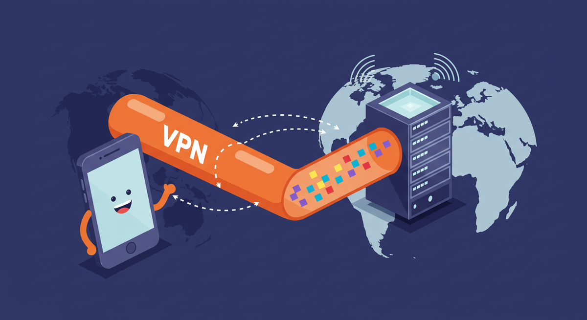 VPNの仕組みを端的に表した図