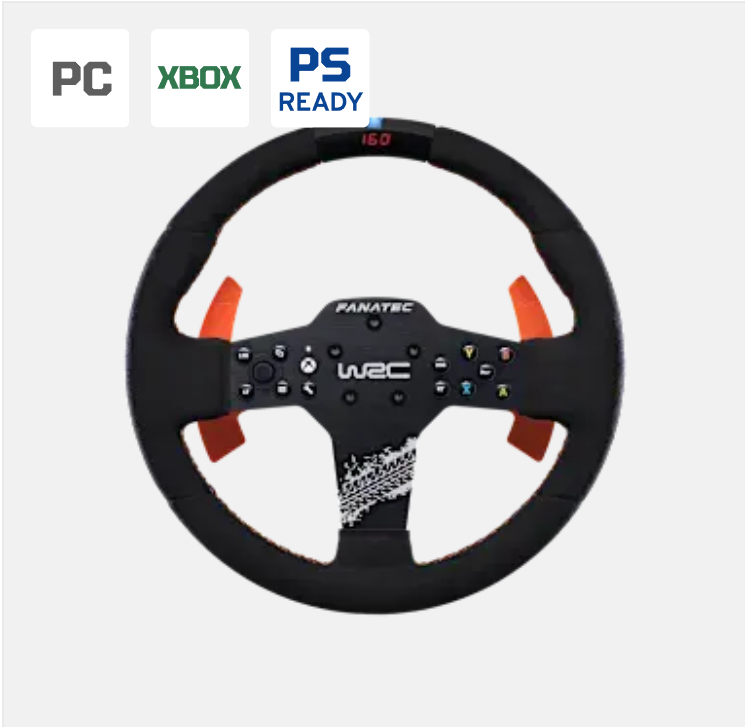 fanatecの商品ページのスクリーンショット