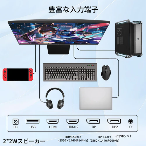 KTC H27T22C レビュー：2万円台前半でWQHD＆200Hzは安い - ギズまる
